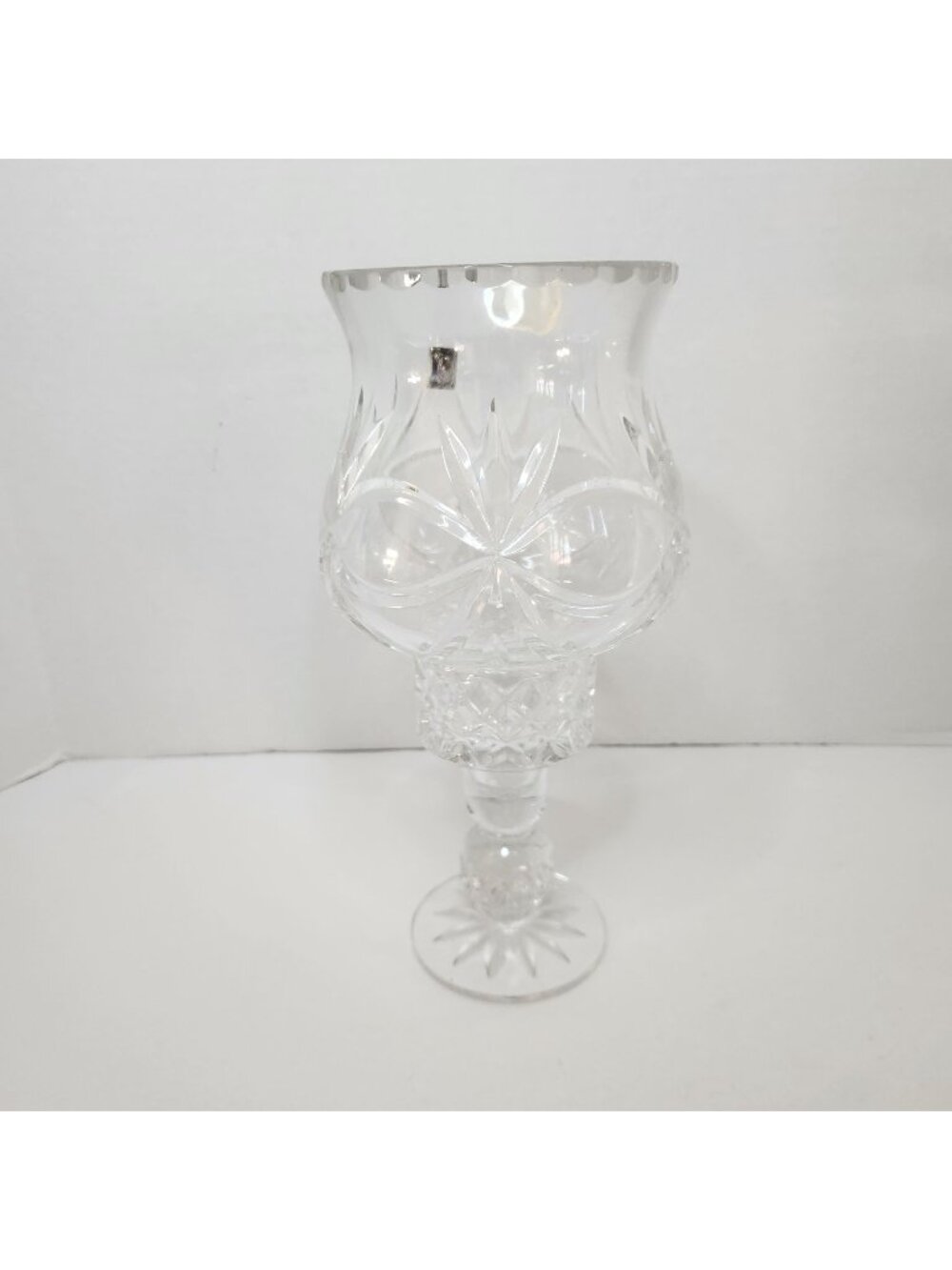 Vintage Julia Crystal 24% Lead Cut Glass Vase 11" Made In Poland